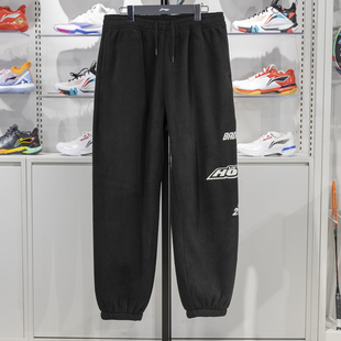 AKYU429 李宁正品 反伍BADFIVE男子加绒保暖宽松束脚针织运动裤