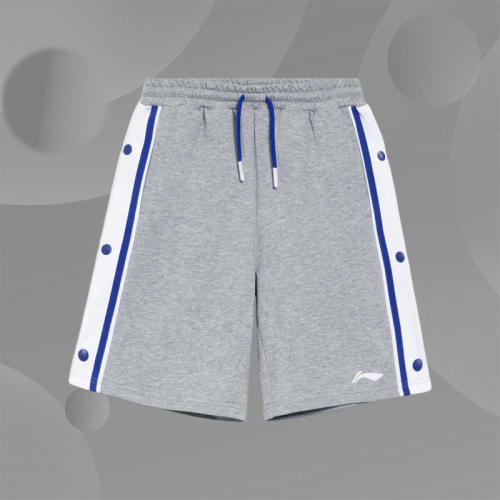 Lining/李宁正品男童中大童篮球系列宽松针织运动短卫裤YKSS149