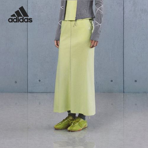 Adidas/阿迪达斯官方正品女士修身简约舒适柔软休闲长裙LD1374