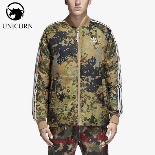 Adidas/阿迪达斯正品新款男卡其色运动休闲夹克CY7867