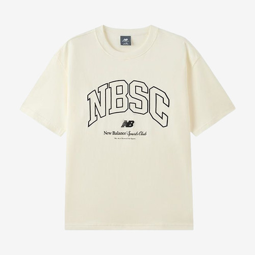 New Balance新百伦官方正品男圆领透气字母短袖T恤NEF31341-IV