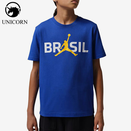 Nike/耐克正品Jordan大童时尚休闲柔软圆领短袖T恤95F782-U0K