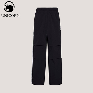 Adidas/阿迪达斯正品拒水梭织直筒运动经典休闲伞裤男长裤KX0908