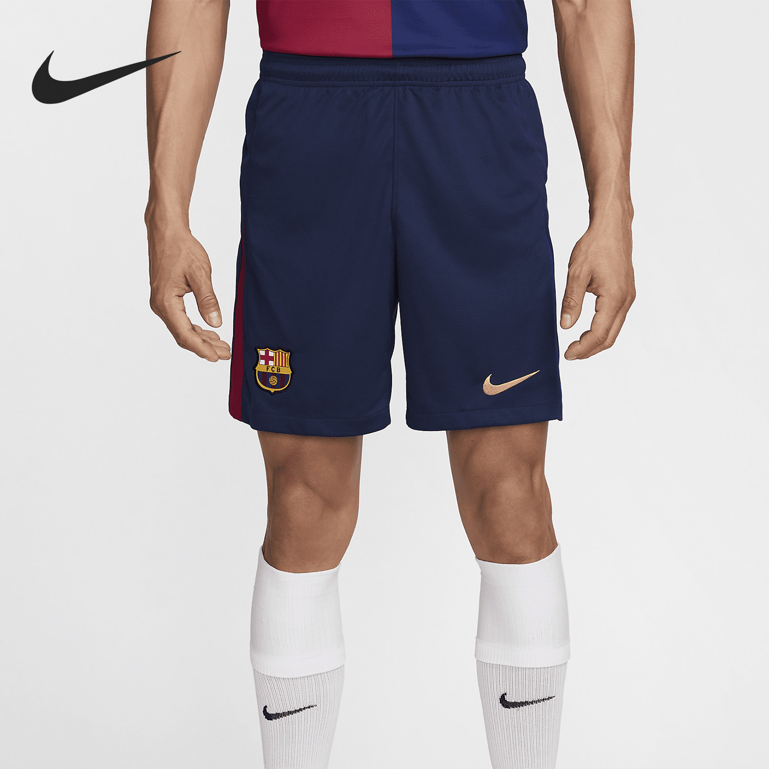 Nike/耐克正品Dri-FIT男士运动吸汗排汗足球针织短裤FZ4691-410