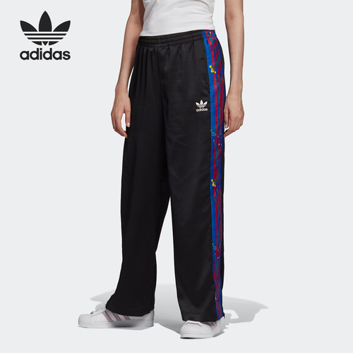 Adidas/阿迪达斯正品三叶草当季新品 女子休闲阔腿长裤FL0031