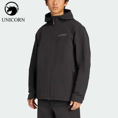 Adidas/阿迪达斯官方正品当季款男士连帽保暖运动外套JV6233