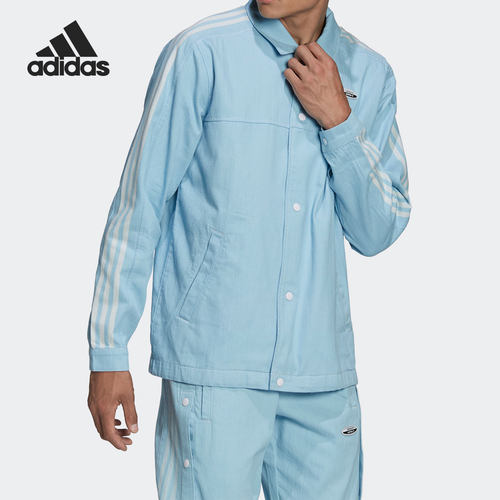 Adidas/阿迪达斯官方正品三叶草DENIM JACKET男子运动外套HC9497