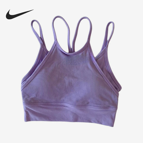 Nike/耐克正品春夏女士可调整交叉肩健身透气内衣FB2160-568
