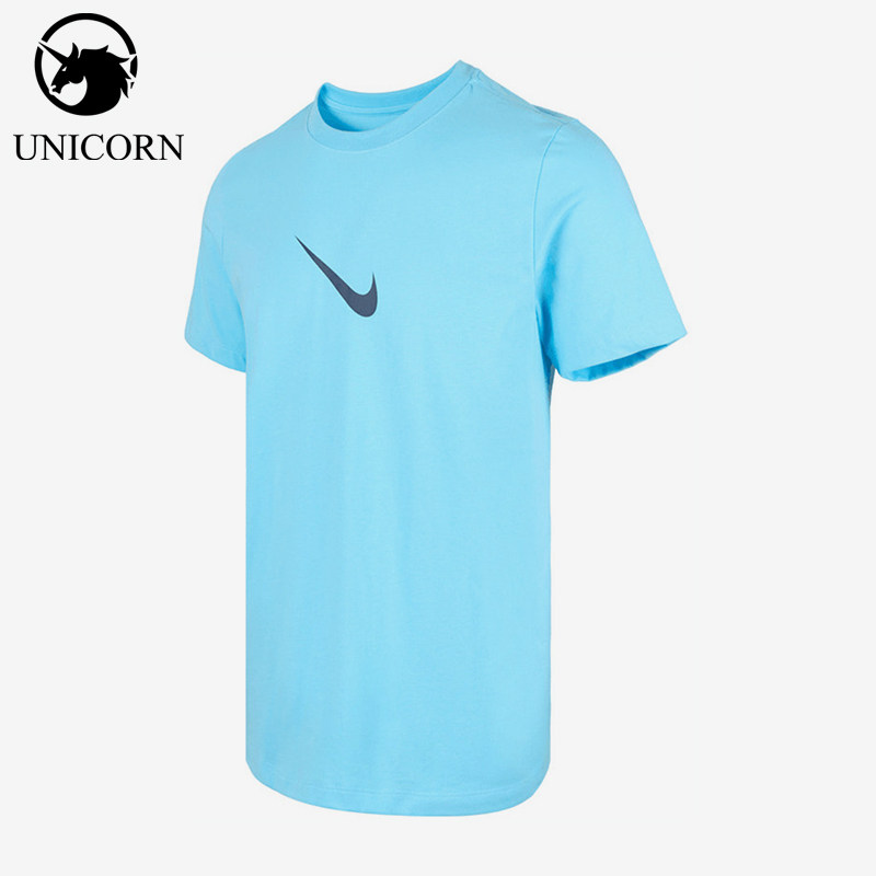 Nike/耐克正品运动短袖T恤新款男浅蓝黑色经典短袖T恤HV1694-409
