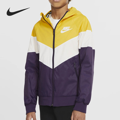 Nike/耐克正品男中童 B NSW WR JKT HD GX QS梭织茄克 CJ6722-657
