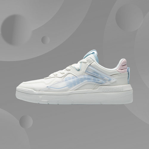 李宁正品休闲鞋女新款惟吾板鞋经典时尚小白鞋低帮运动鞋AECR004