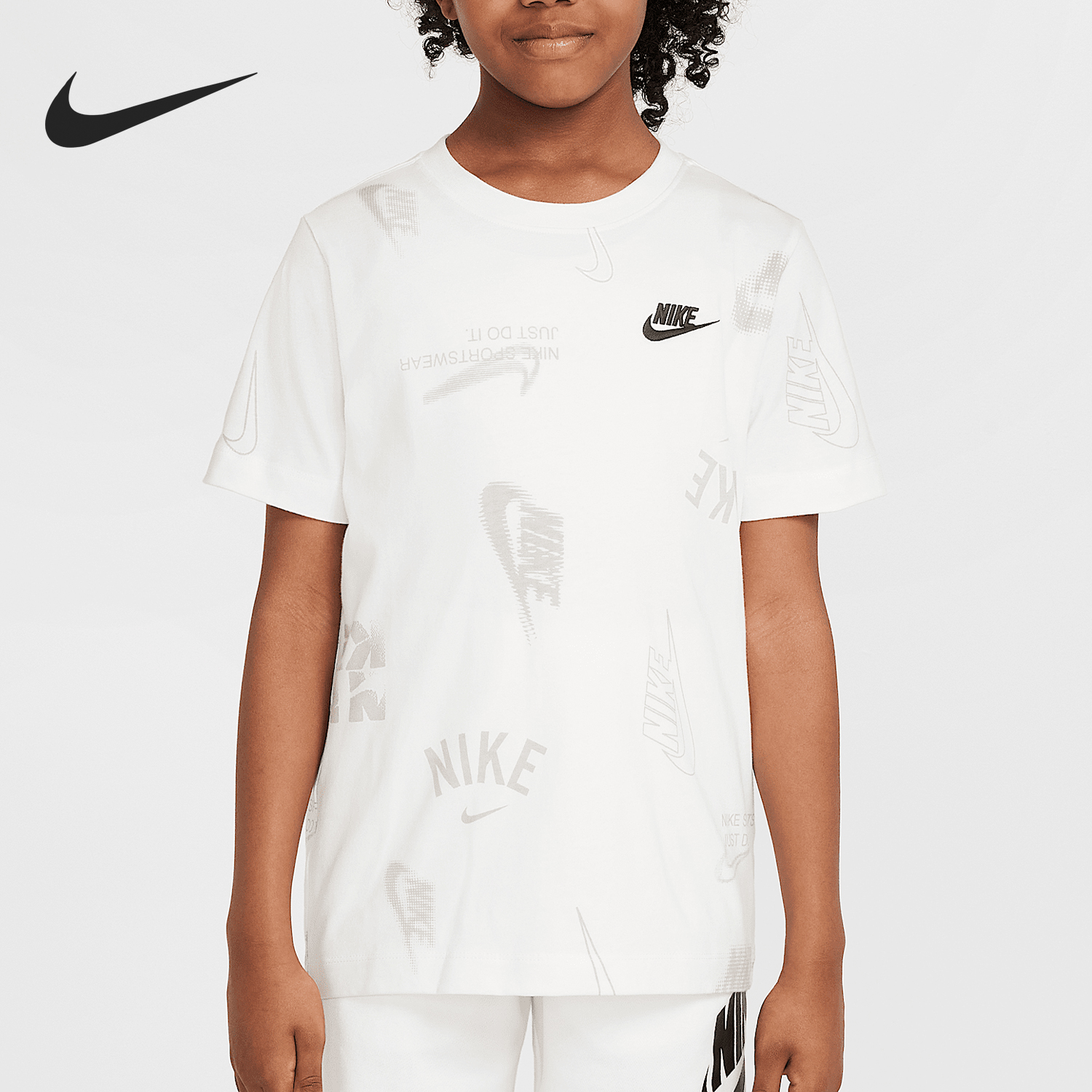 Nike/耐克正品Sportswear大童日常休闲针织耐穿T恤HQ9292-100