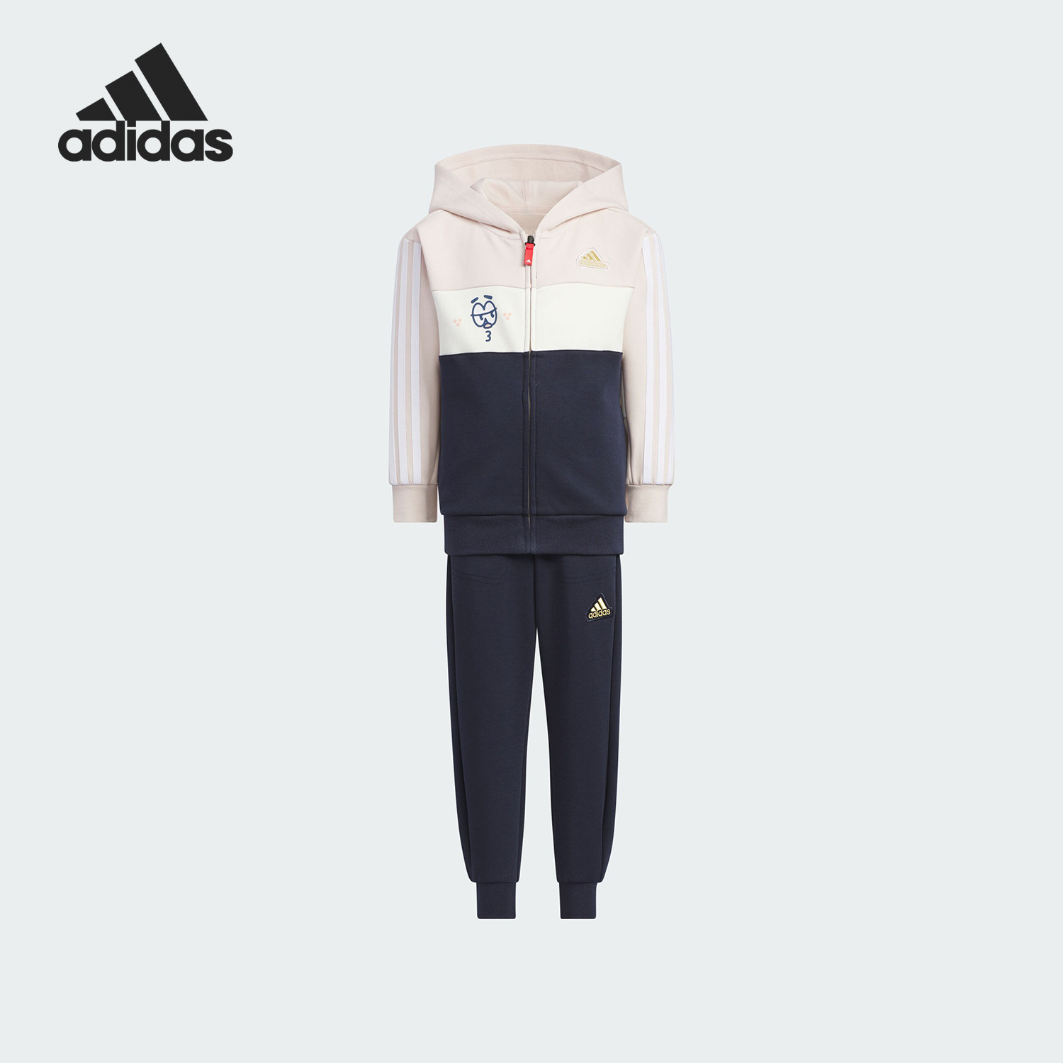 Adidas/阿迪达斯正品当季新款儿童运动休闲针织套装JF3869,童装/婴儿装/亲子装,套装,淘宝优惠券,粉丝福利购,淘宝优惠卷