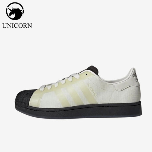 Adidas/阿迪达斯正品SUPERSTAR新款米白黑色经典街头板鞋KJ6573