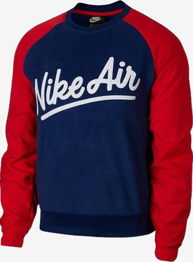 Nike耐克正品Air Men's Crew男款休闲长袖字母印花卫衣BV5187-492