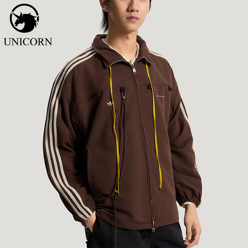 Adidas/阿迪达斯正品三叶草男女款潮流梭织经典运动外套KS1339