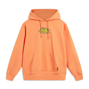 OG_SLICK联名款 男女宽松套头连帽卫衣AWDT443 李宁正品 Lining