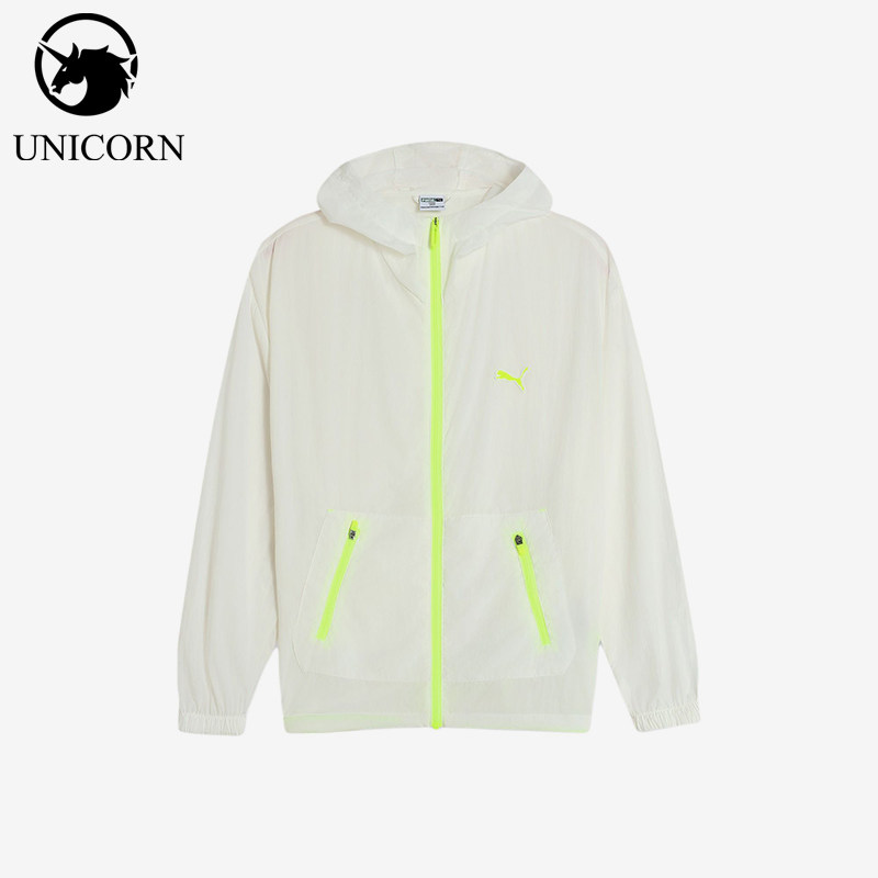 Puma/彪马正品连帽拉链轻量凉感儿童休闲经典舒适防晒衣950433-01