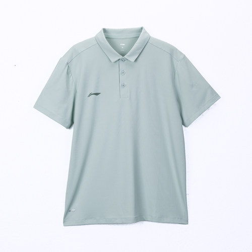 李宁正品2024年新款男子休闲运动翻领短袖POLO衫APLU189-5