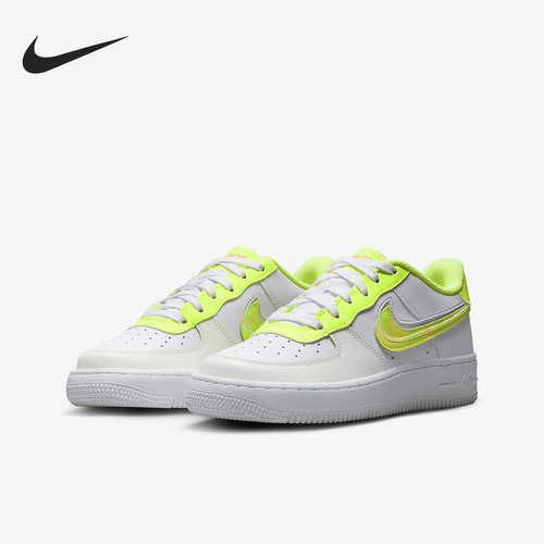 Nike/耐克正品Air Force 1 LV8女子GS大童低帮板鞋DV1680-100