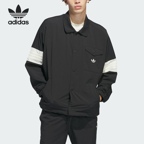 Adidas/阿迪达斯官方正品三叶草COACH JACKET男女翻领夹克IM9646
