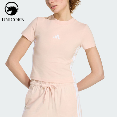 Adidas/阿迪达斯正品W 3S SJ BABY女士经典短款运动圆领T恤KD2343