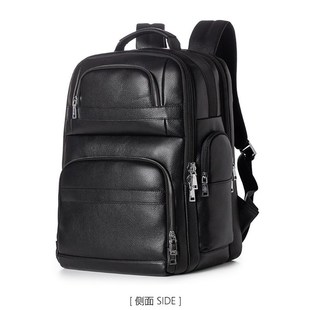 高端男式新款牛皮旅行双肩包2025款真皮商务出差背包大容量收纳包