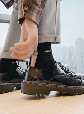 夏季黑色小皮鞋男韩版潮流百搭男士休闲商务正装英伦内增高西装鞋