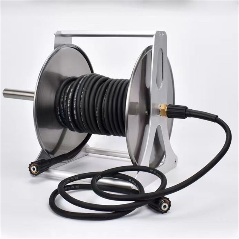 洗车机高压管水管收纳架收卷器不锈钢卷管器洗车冲洗喷头家用清洗