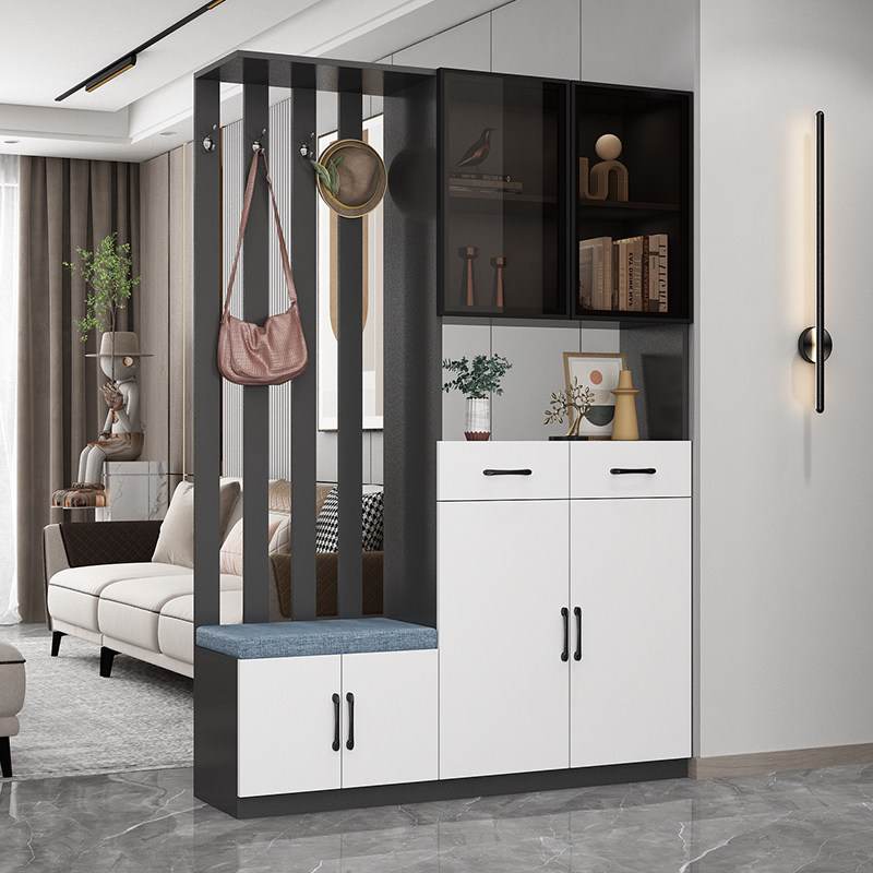 玄关柜鞋柜一体酒柜入户装饰门厅柜简约现代置物架客厅屏风隔断柜