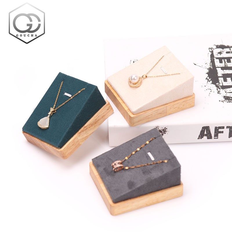 实木绒布首饰项链展示架耳环吊坠耳钉收纳托珠宝饰品陈列整理道具,饰品/流行首饰/时尚饰品新,首饰展示架,淘宝优惠券,粉丝福利购,淘宝优惠卷