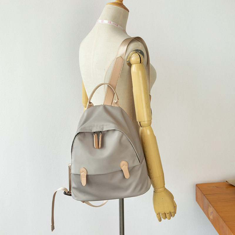 双肩包少女森系学院风通勤百搭防水尼龙防盗帆布休闲小背包女校园,箱包皮具/热销女包/男包,双肩背包,淘宝优惠券,粉丝福利购,淘宝优惠卷