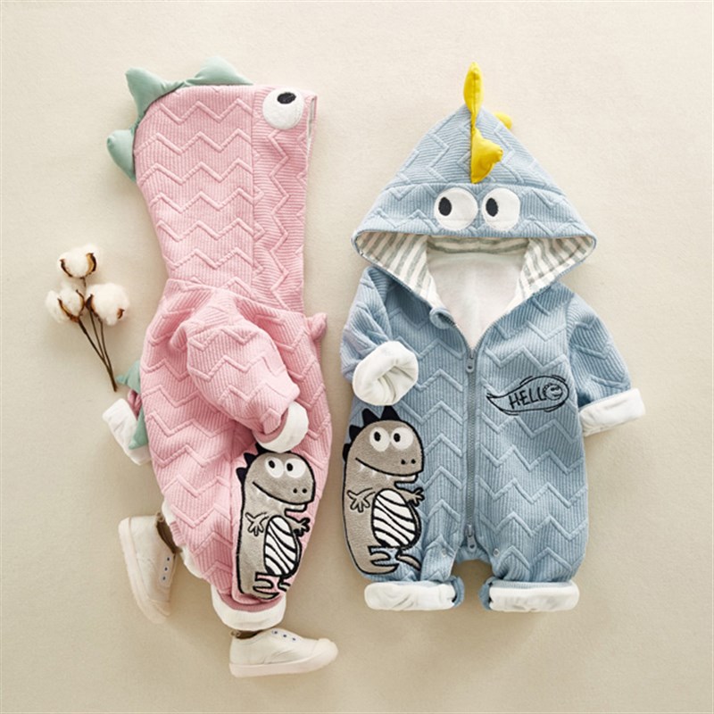 新生儿潮牌衣服婴儿秋装套装男宝宝春秋冬装外出抱衣女幼儿连体衣