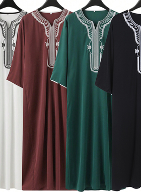 Muslim Men Robe Islamic Thobe穆斯林男士长袍阿拉伯长衫迪拜袍