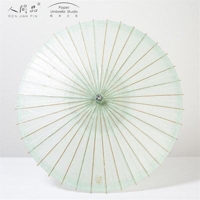 人间品纸伞之家纯色蓝色纸伞古典摄影档纯手工传统余杭油纸伞
