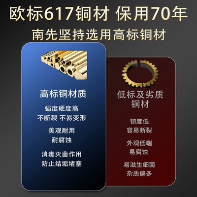 南先大地暖分水器()杠分地热管分水器锻压加厚