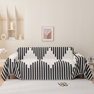 沙发遮盖布全盖巾三座一贵妃沙发垫四季通用罩新款皮坐垫子