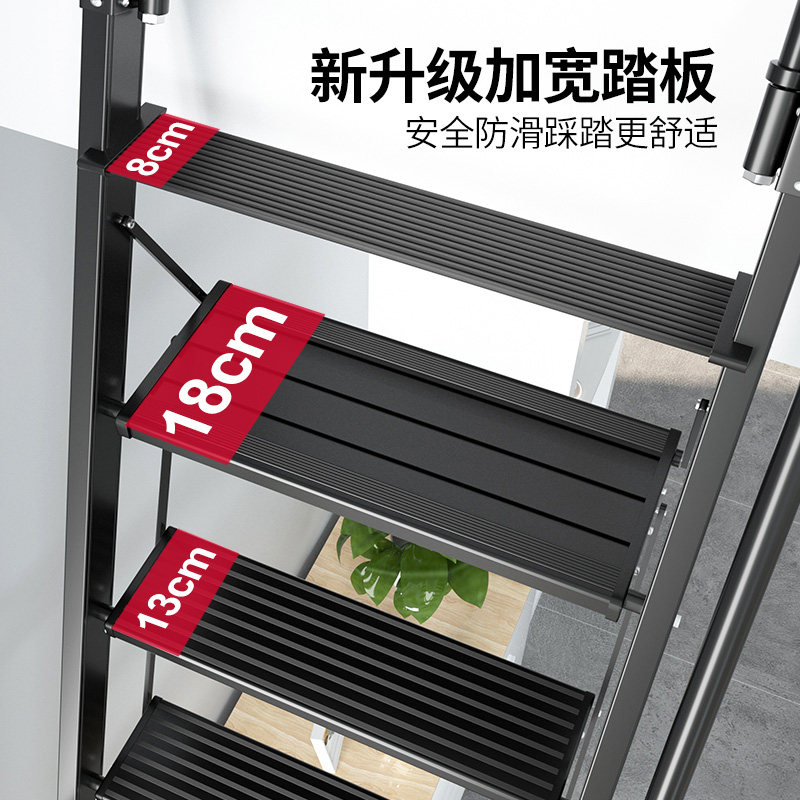 百佳宜室内外铝合金扶手阁楼梯平台爬梯工程梯定制折叠登高梯子