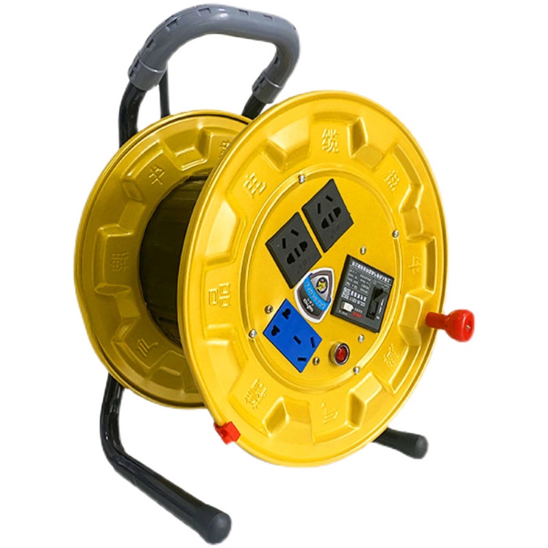 牛脾气电缆盘卷线盘拖线盘轮收线盘器2*线滚子2*铁线盘