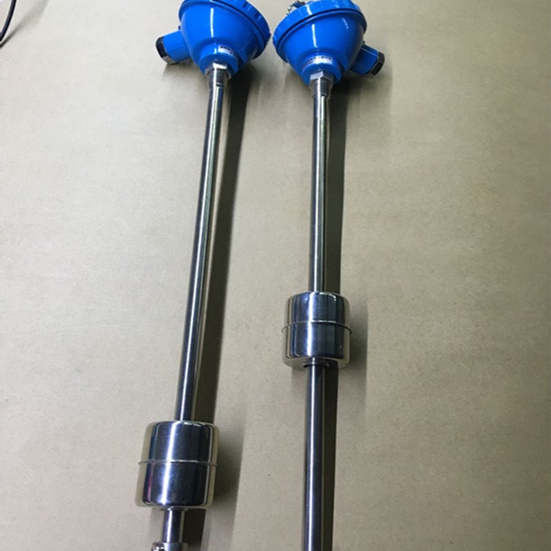 顶装式化工防腐磁浮球液位计带-20m输出不锈钢液位浮球水油位计