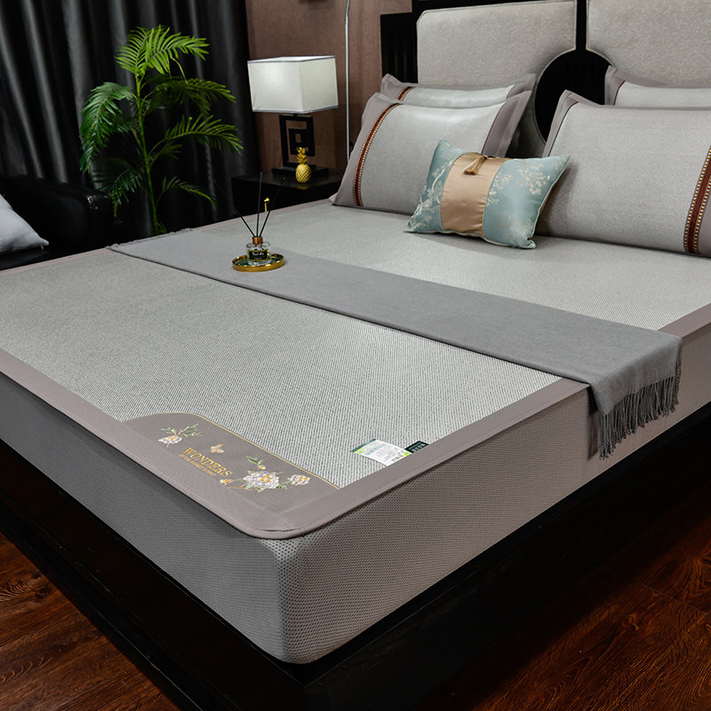 床笠款藤席天然纯k藤冬夏两用印尼冰藤席可折叠水洗空调软草席床