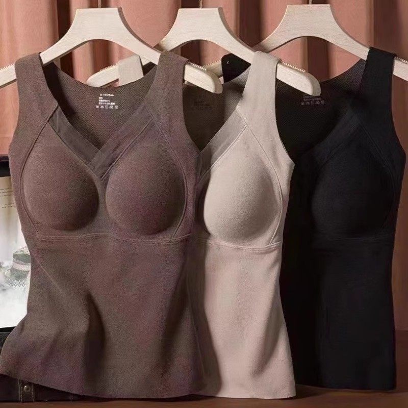 2023秋冬石墨烯保暖内搭背心女一体杯修身显瘦打底发热上衣8803,女士内衣/男士内衣/家居服,保暖上装,淘宝优惠券,粉丝福利购,淘宝优惠卷