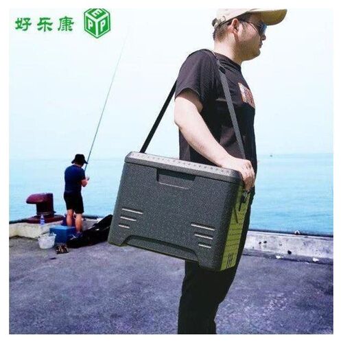 超轻便小钓箱装鱼箱冷藏饵料u箱高密度EPP泡沫保温箱22升单肩背款