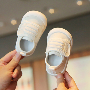 2023春秋新款 子透气帆布鞋 1一3岁男女童软底婴幼儿鞋 子 幼儿学步鞋