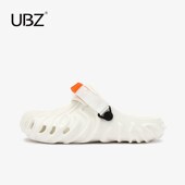 海边沙滩凉鞋 437056 子 新款 厚底包头懒人拖鞋 洞洞鞋 女20t25年夏季