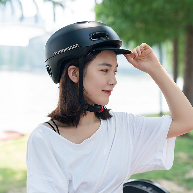 城市通勤休闲自行车头盔男女四季通用电瓶电动车骑行安全帽装备夏