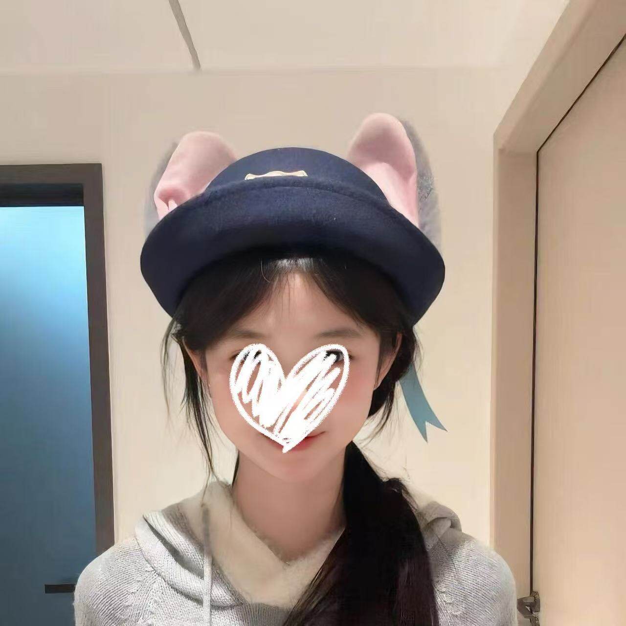 朱迪兔子警官cos服饰帽子女款帽儿童兔子耳朵礼帽漫展万圣节服饰