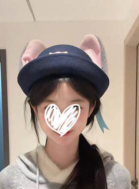 朱迪兔子警官cos服饰帽子女款帽儿童兔子耳朵礼帽漫展万圣节服饰