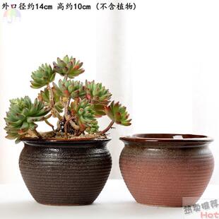 花瓶陶瓷种花盆丨大号特大号超大2021新款高档多肉宽口径盆子盆栽