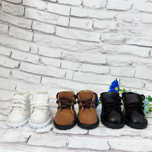 20CM棉花娃娃用鞋子20CM娃鞋可爱无属性皮鞋靴子公仔玩偶用鞋子
